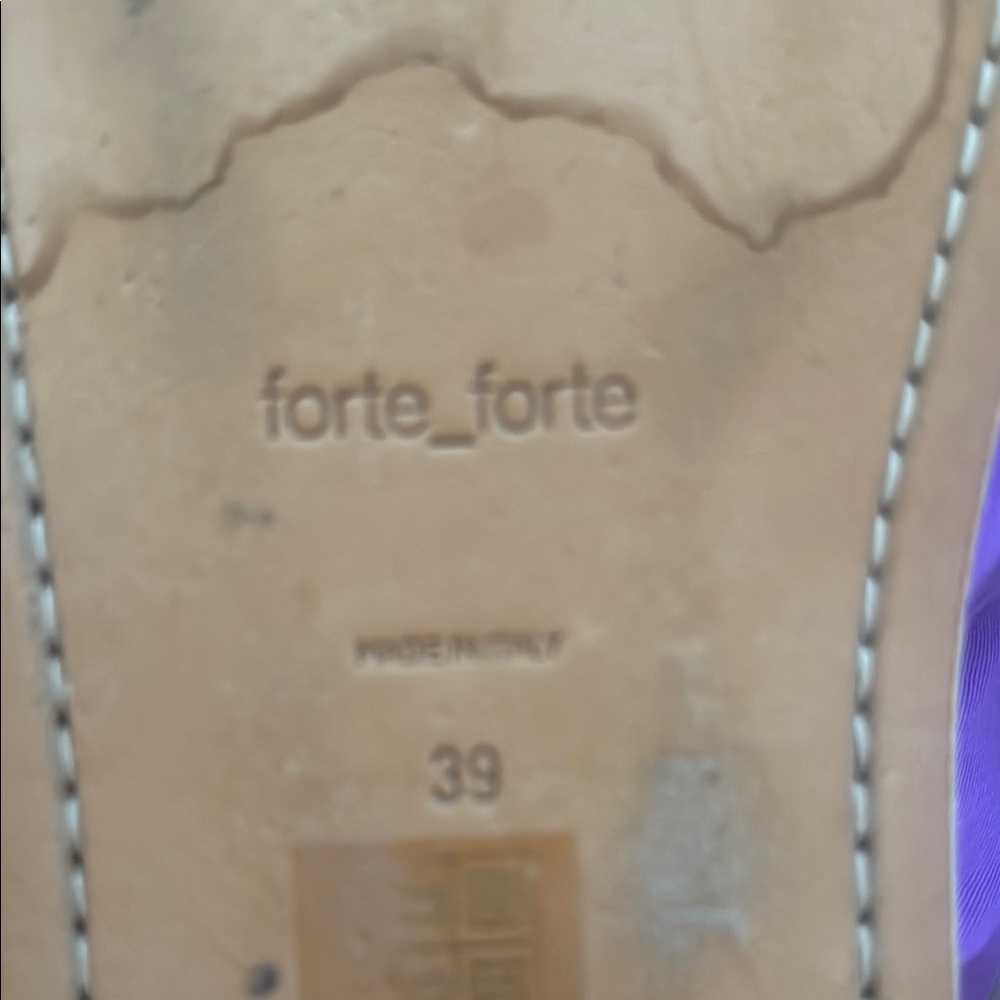 Forte Forte Purple Sandals, worn 1 time! Size 39 (9) - Picture 2 of 6